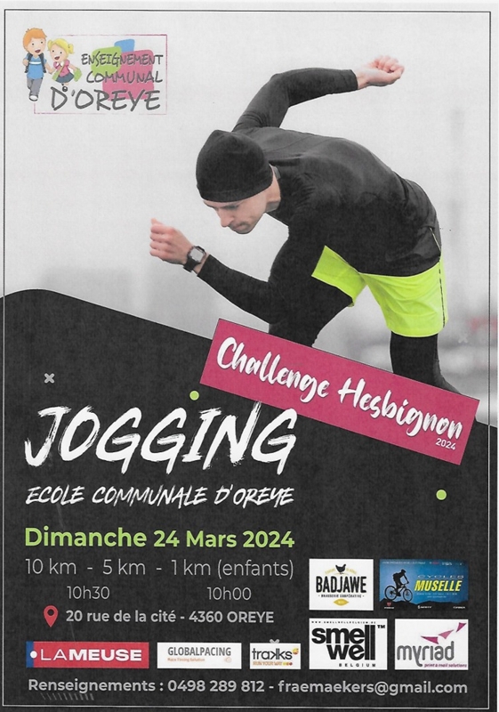 Challenge Hesbignon 2024 - Jogging
