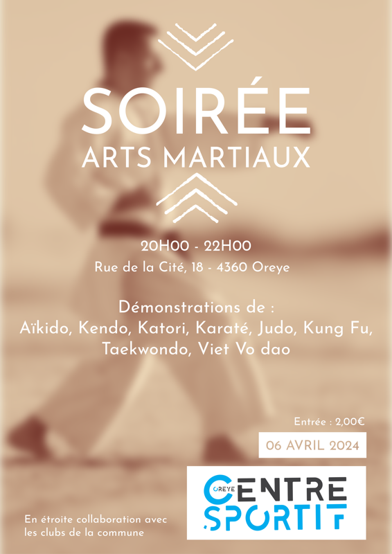 Soirée des arts martiaux 2024