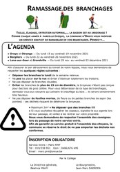 Ramassage des branchages novembre